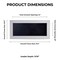 Classic White Wood Shadown Box Frame with Acrylic Front - Black Suede Backing, 30 Sizes